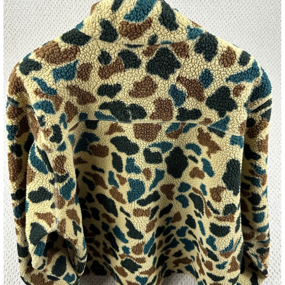 Carhartt 1/4 Snap Jacket Mens 2XL Duck Camo Relaxed Fit Sherpa Fleece Pullover - Picture 2 of 15